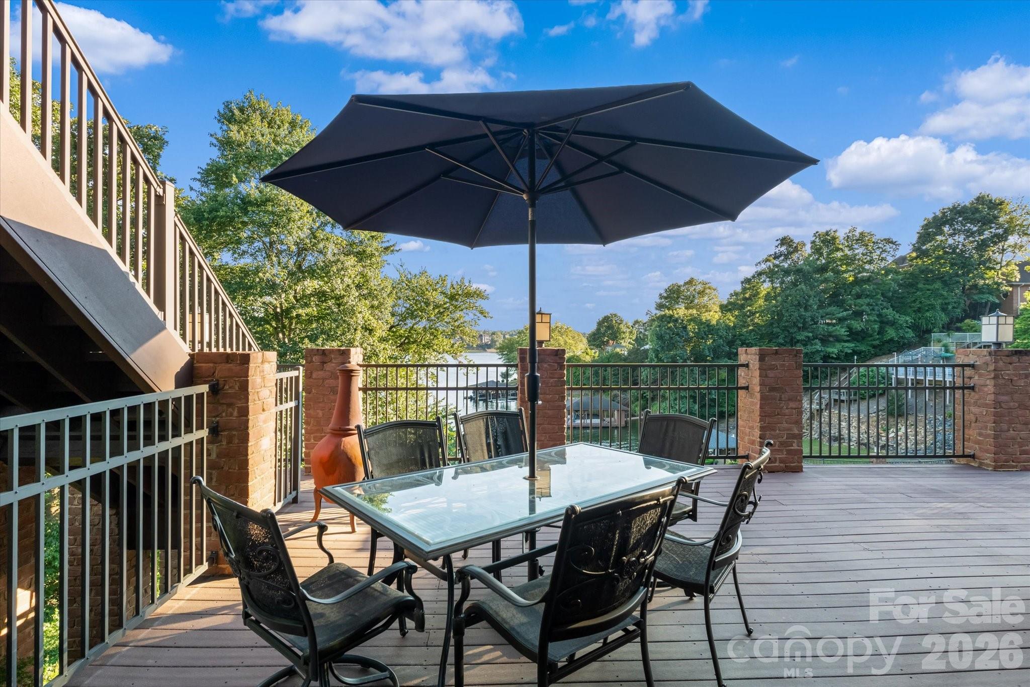 368 Players Ridge Road Hickory, NC 28601 - Photo 40 of 48 a view of balcony with furniture and wooden deck