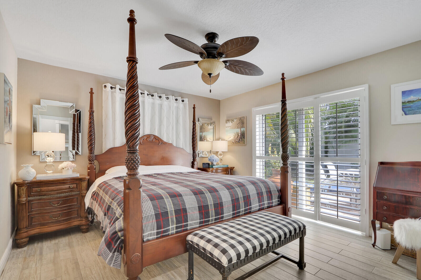 503 North Perry Avenue Jupiter, FL 33458 - Photo 23 of 44 a bedroom with a bed and wooden floor
