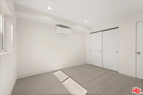 an empty room with an entryway