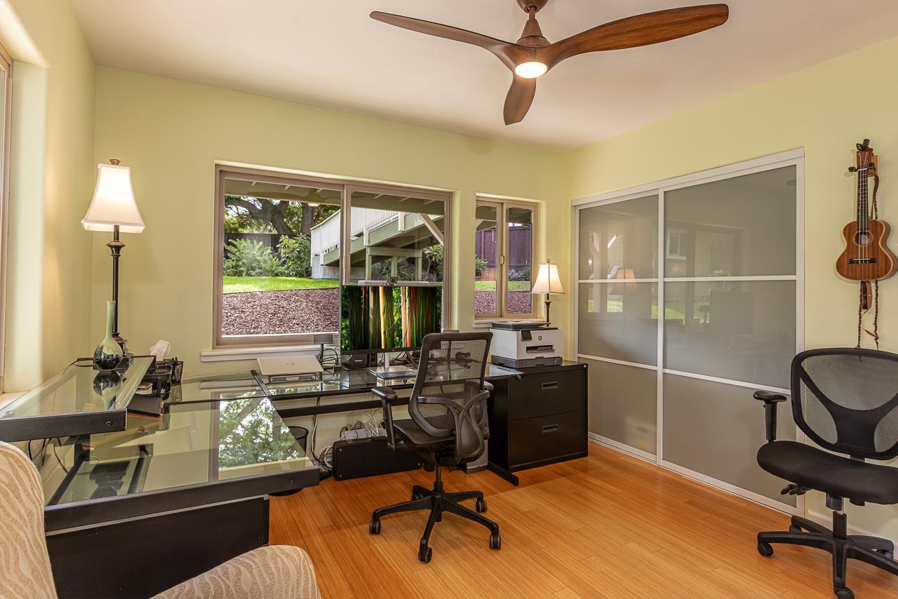1350 Naalae Road Kula, HI 96790 - Photo 23 of 50 a view of a workspace with furniture and a window