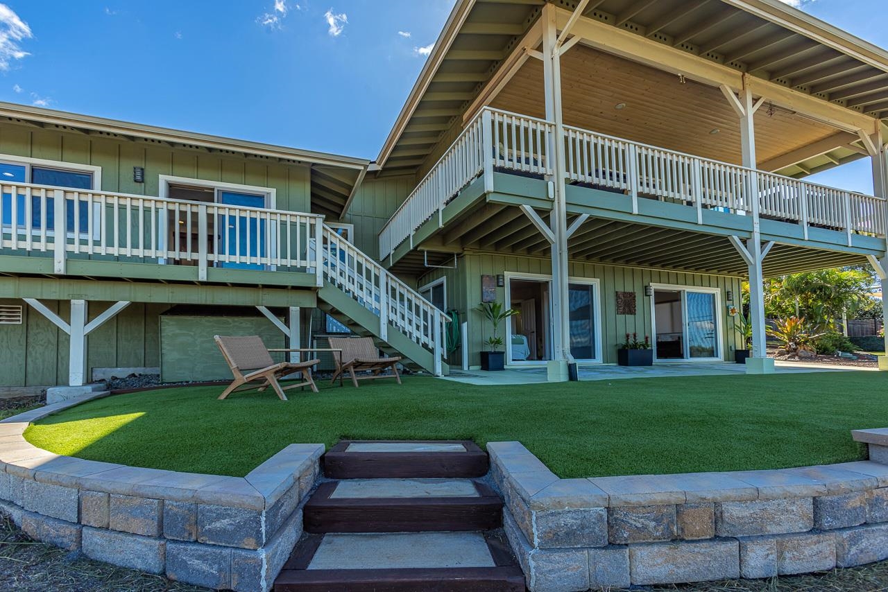 1350 Naalae Road Kula, HI 96790 - Photo 32 of 50 a view of a house with a yard porch and sitting area