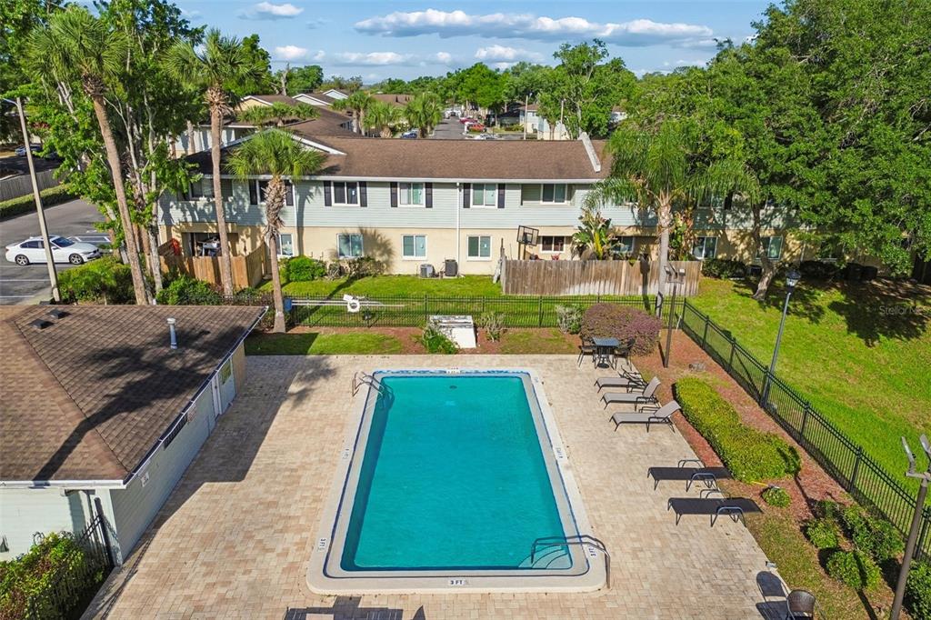 229 Red Maple Place Brandon, FL 33510 - Photo 27 of 45 an aerial view of a house with swimming pool garden view and trees