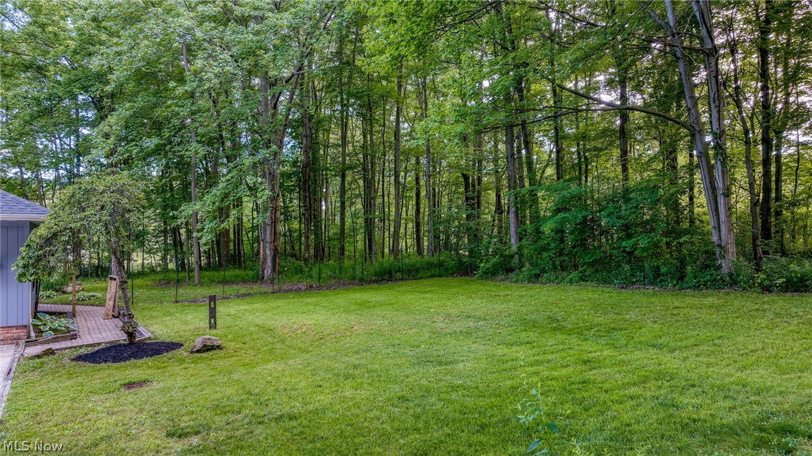 4830 Som Center Road Moreland Hills, OH 44022 - Photo 44 of 48 A storybook setting right outside your door: a lush, wooded backyard wraps the home in privacy and greenery, a quiet escape where every season paints its own picture.