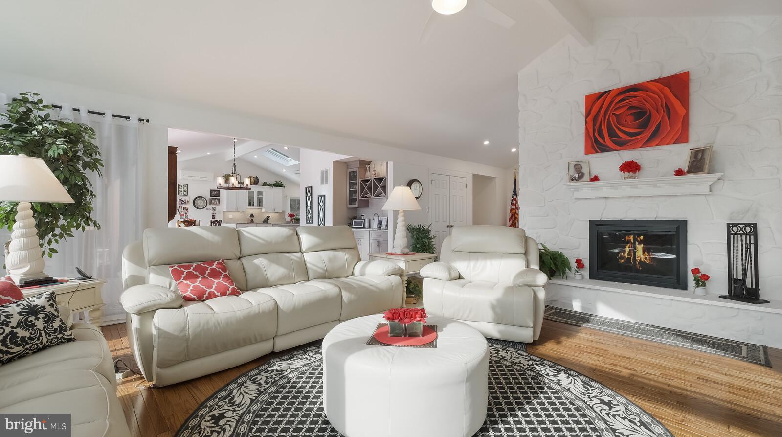 233 Painter Road Media, PA 19063 - Photo 57 of 84 Wood burning fireplace in living room