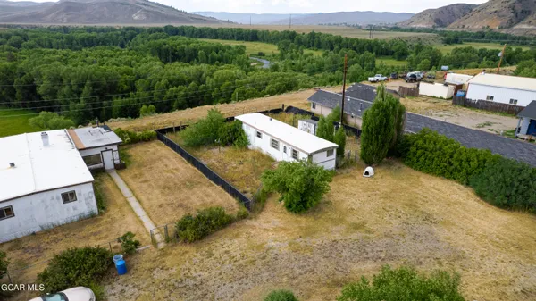 an aerial view of multiple house