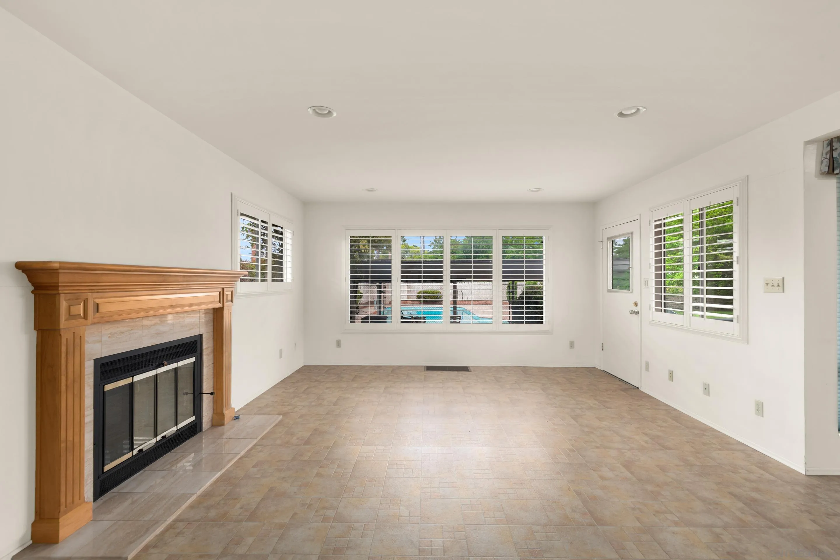 486 Murray Drive El Cajon, CA 92020 - Photo 11 of 23 a view of empty room with a fireplace