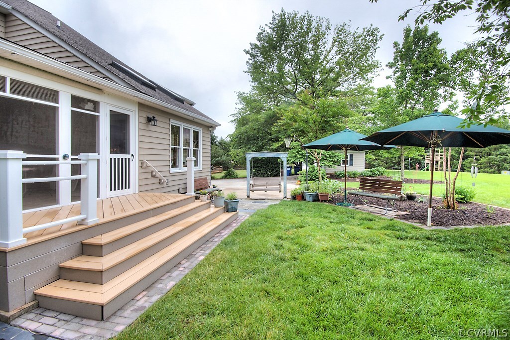 5502 Manitoba Road Chesterfield, VA 23832 - Photo 39 of 48 a garden view with a seating space