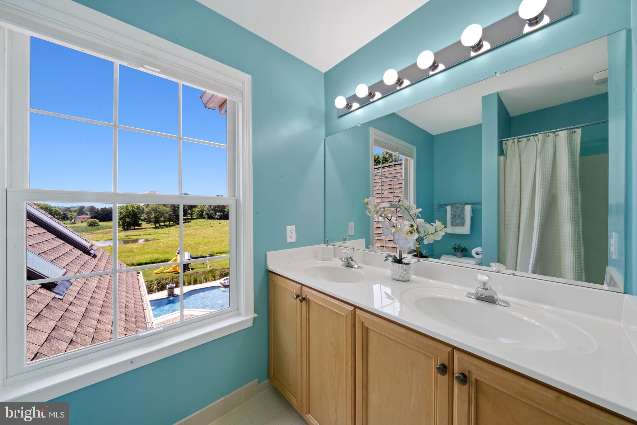224 Laurel Heights Road Landenberg, PA 19350 - Photo 36 of 95 a bathroom with a sink and a mirror