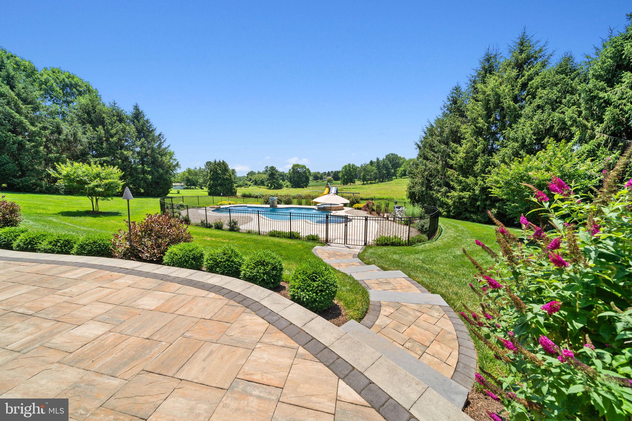 224 Laurel Heights Road Landenberg, PA 19350 - Photo 56 of 95 Patio view of pool