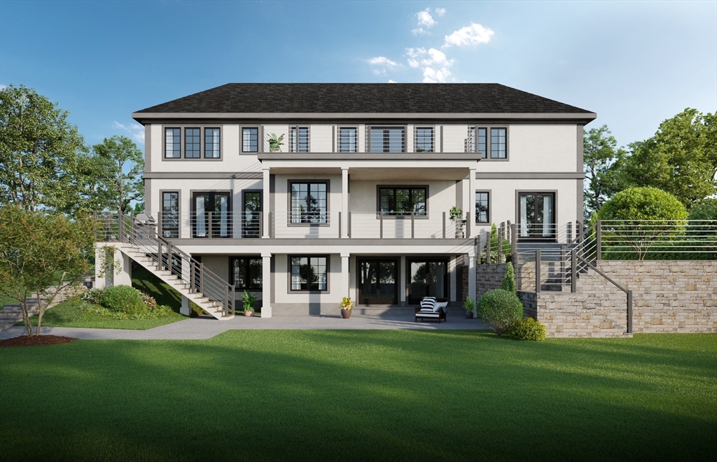 40 Windsor Road Newton, MA 02468 - Photo 2 of 6 a front view of a house with a yard