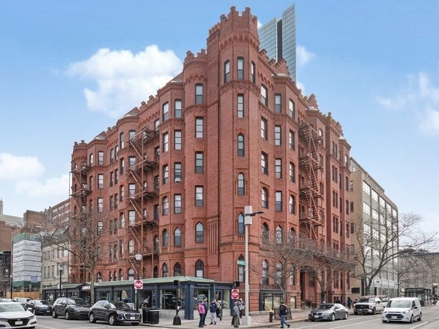 a front view of a building