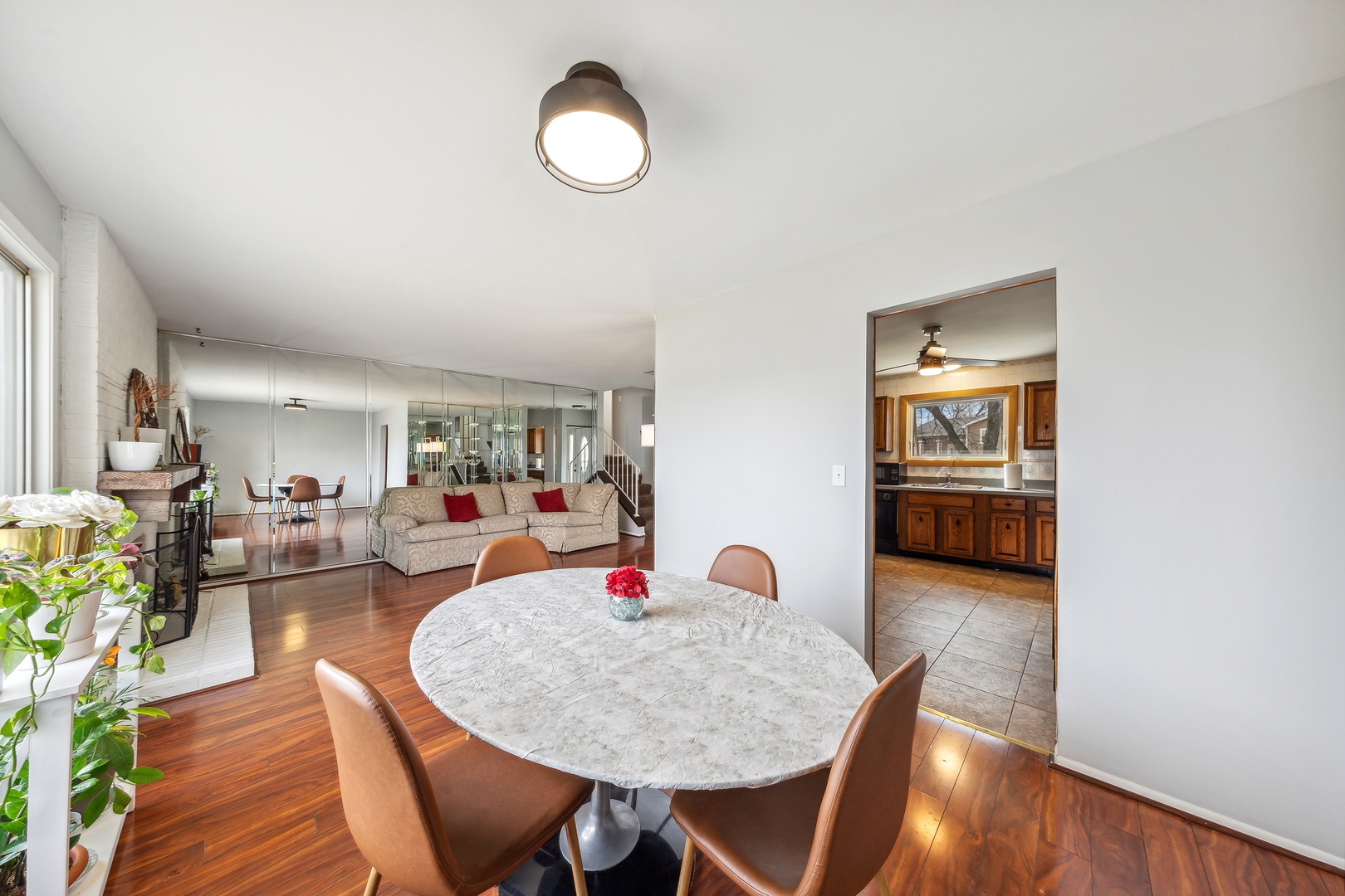 5750 Timberlane Road Matteson, IL 60443 - Photo 5 of 15 a view of a dining room with furniture and wooden floor
