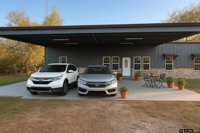 a car parked in garage