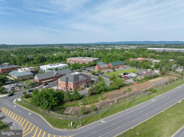 a view of city with tall buildings