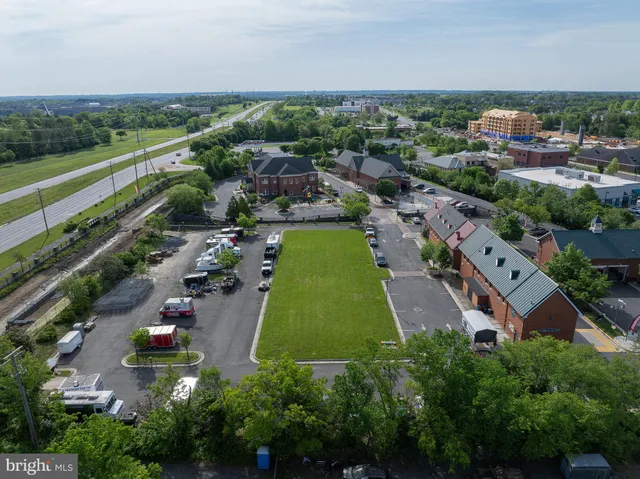 an aerial view of a city