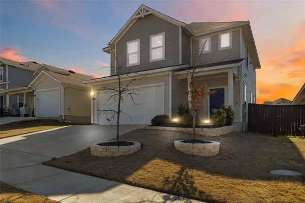 a house view with a outdoor space