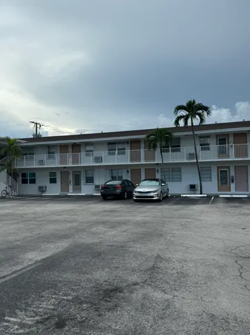a view of a car garage wall