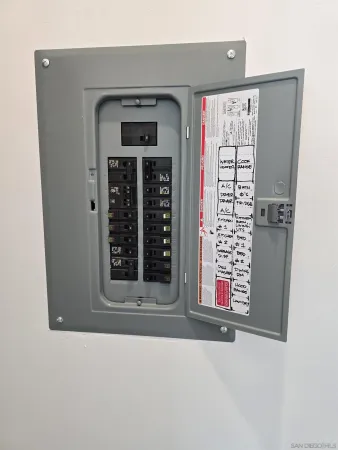 a view of front door of house