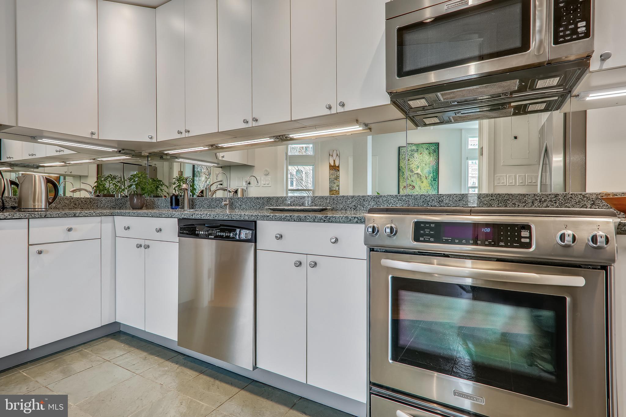 2022 Columbia Road Northwest, Unit 112 Washington, DC 20009 - Photo 19 of 41 Custom cabinets, granite counters and SS appliance