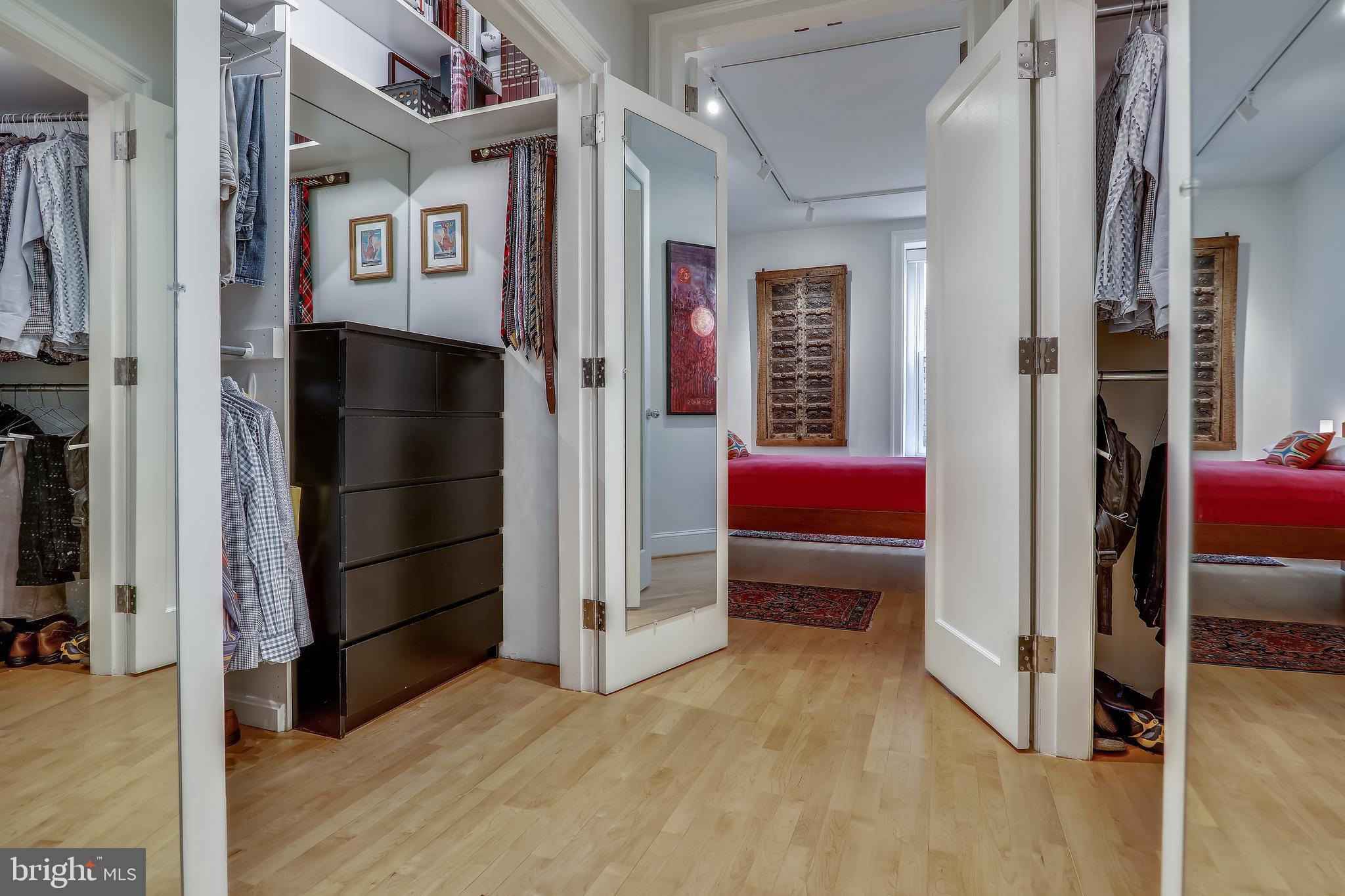 2022 Columbia Road Northwest, Unit 112 Washington, DC 20009 - Photo 22 of 41 Doors open to create terrific dresing area