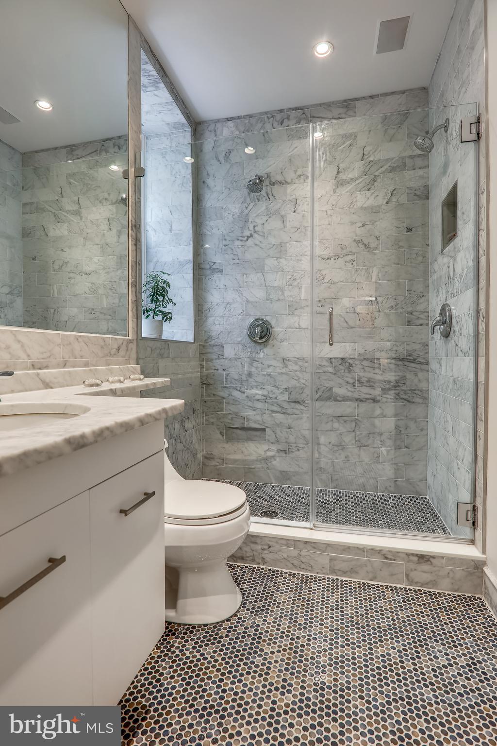 2022 Columbia Road Northwest, Unit 112 Washington, DC 20009 - Photo 29 of 41 High end fixtures and custom mosaic floors