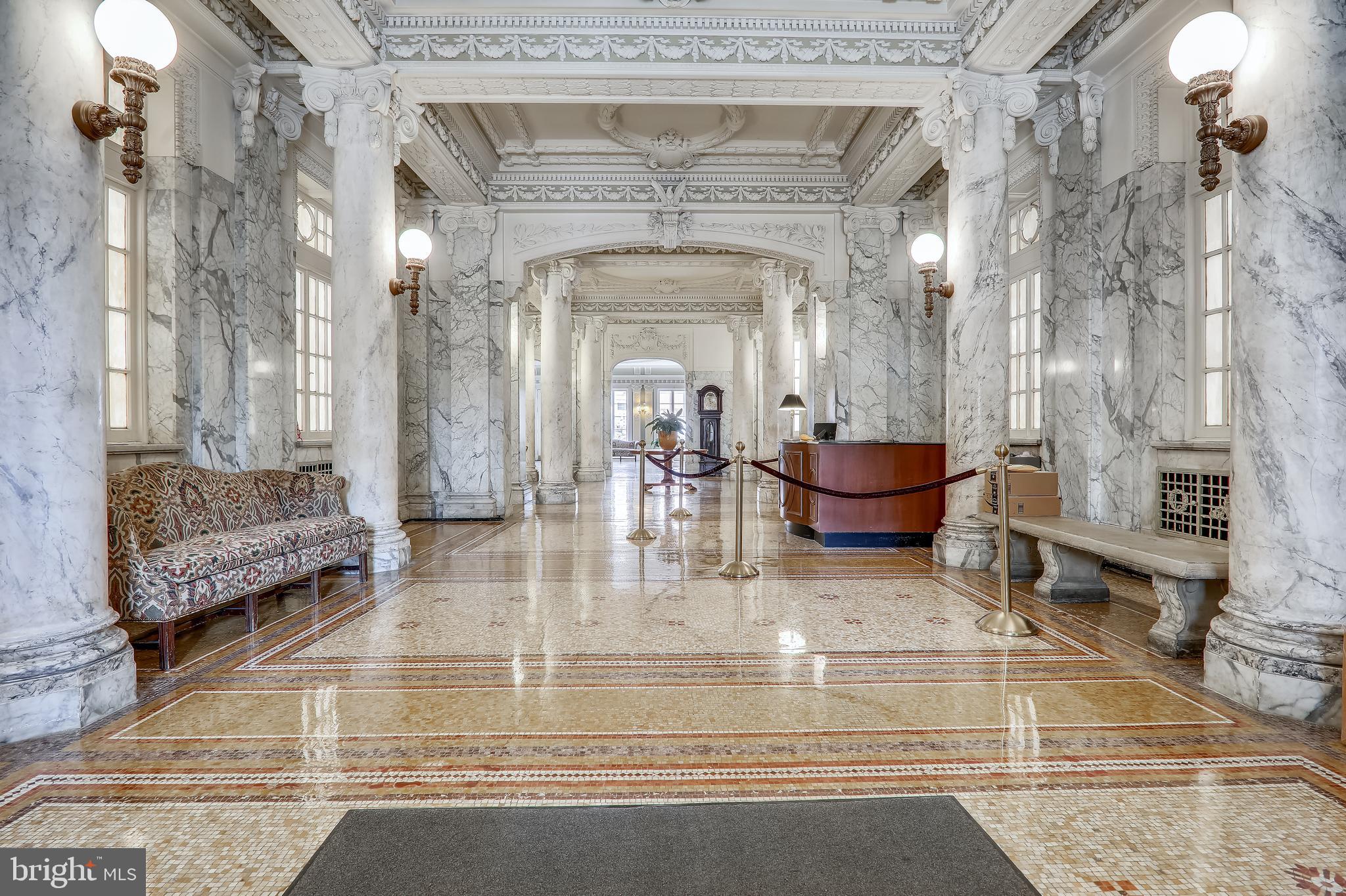 2022 Columbia Road Northwest, Unit 112 Washington, DC 20009 - Photo 31 of 41 The Wyoming's spectacular Beaux Arts lobby...