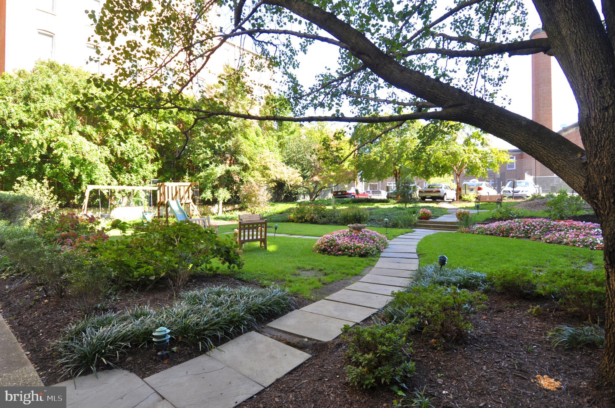2022 Columbia Road Northwest, Unit 112 Washington, DC 20009 - Photo 35 of 41 The Wyoming's rear gardens