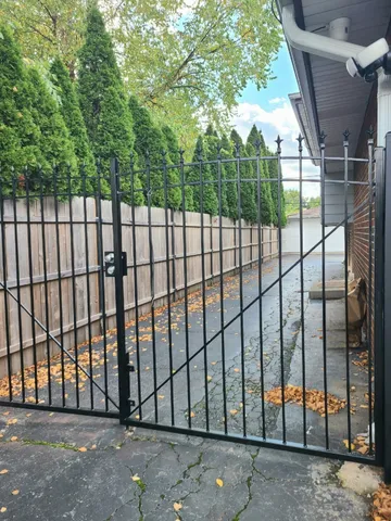 a backyard of a house