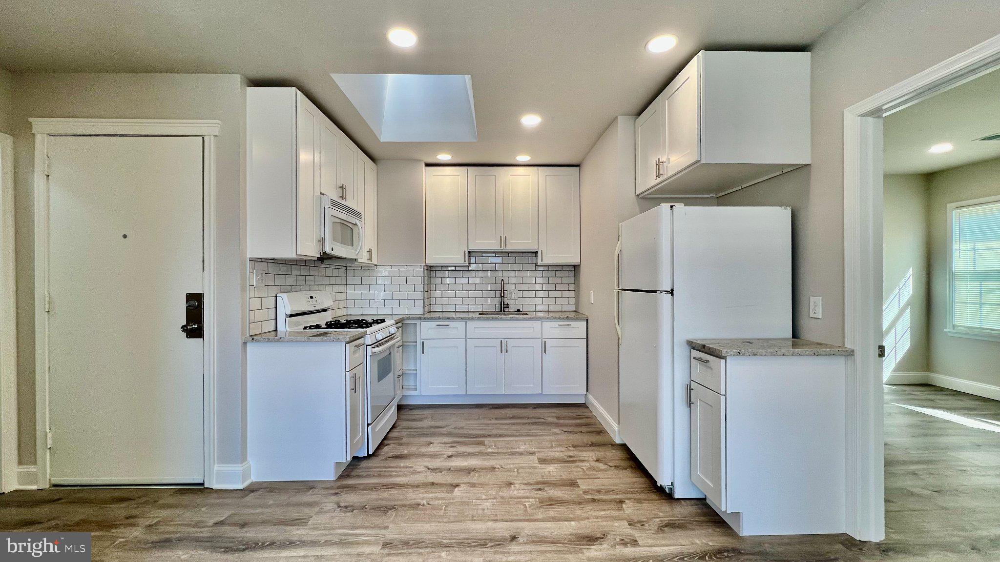 Modern kitchen with sleek finishes.