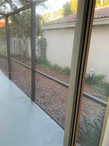 a view of an entryway with a window