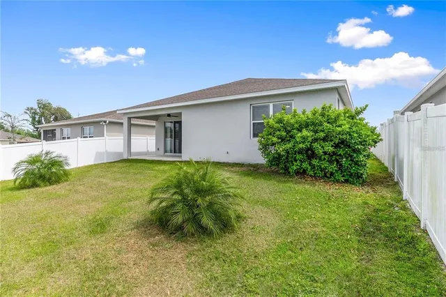 a house view with a garden space