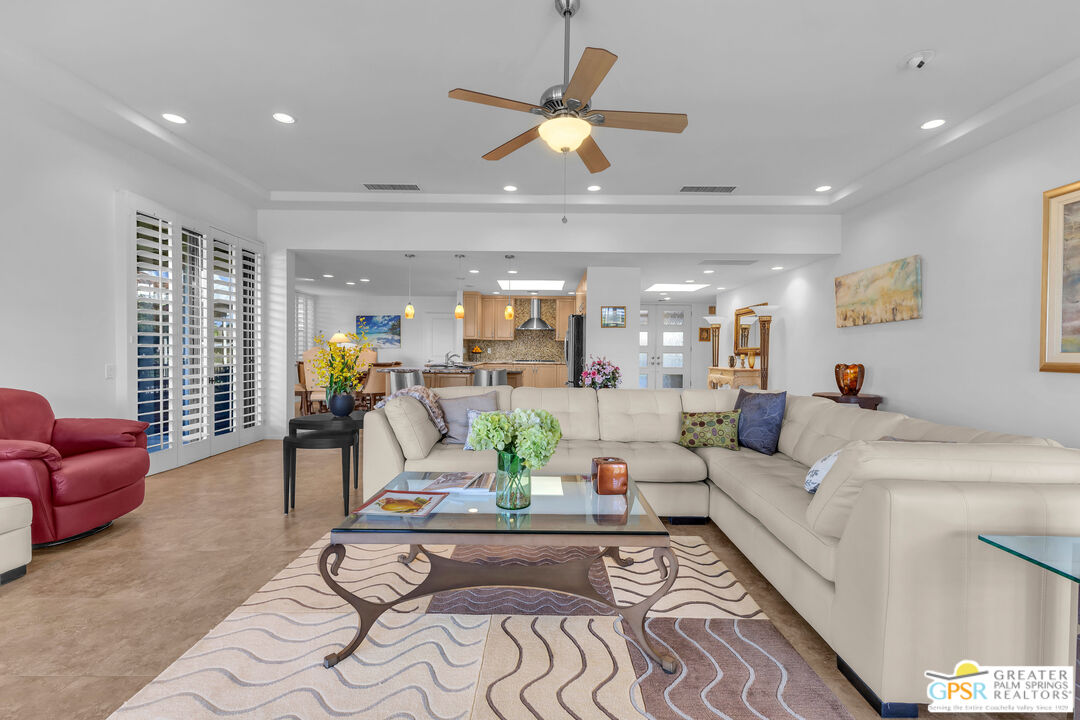 10 Colgate Drive Rancho Mirage, CA 92270 - Photo 13 of 45 a living room with furniture and kitchen view