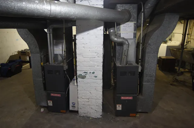 a close view of closet