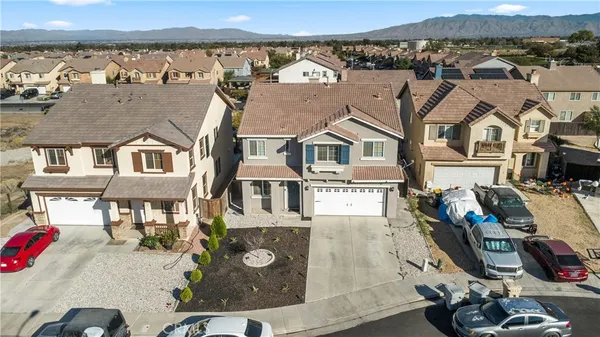 an aerial view of residential houses
