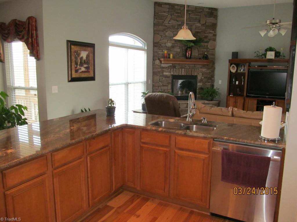 286 Red Brush Road Mount Airy, NC 27030 - Photo 13 of 30 Kitchen/Great Room. Granite Countertops.