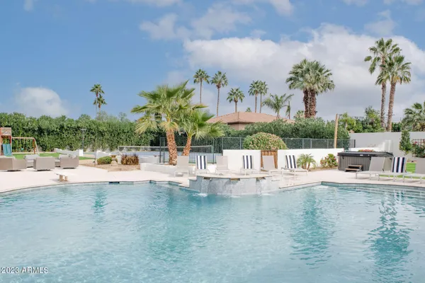 a view of outdoor space with seating area