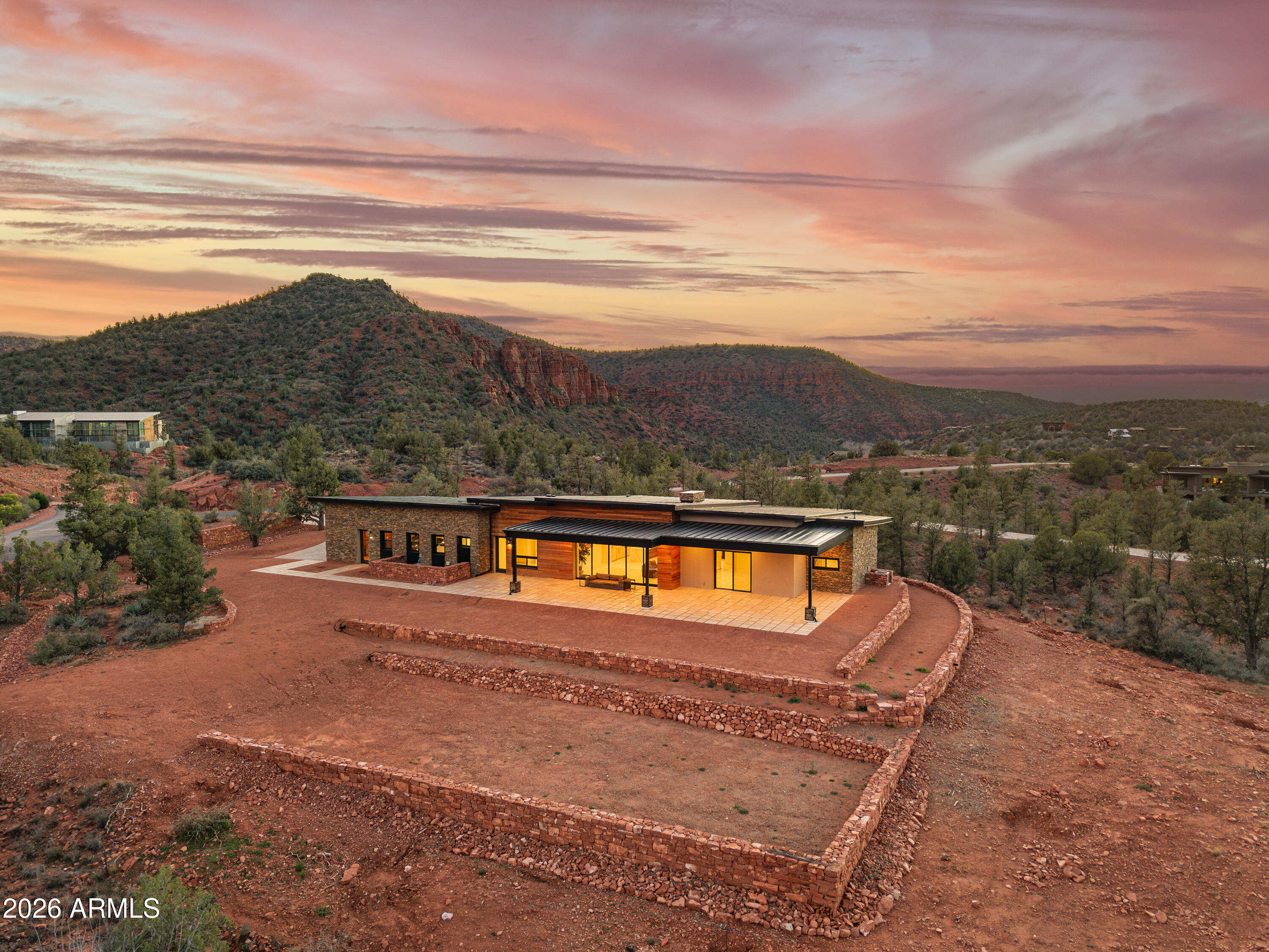 10 Amber Cliffs Way Sedona, AZ 86336 - Photo 2 of 60 Patio at Twilight