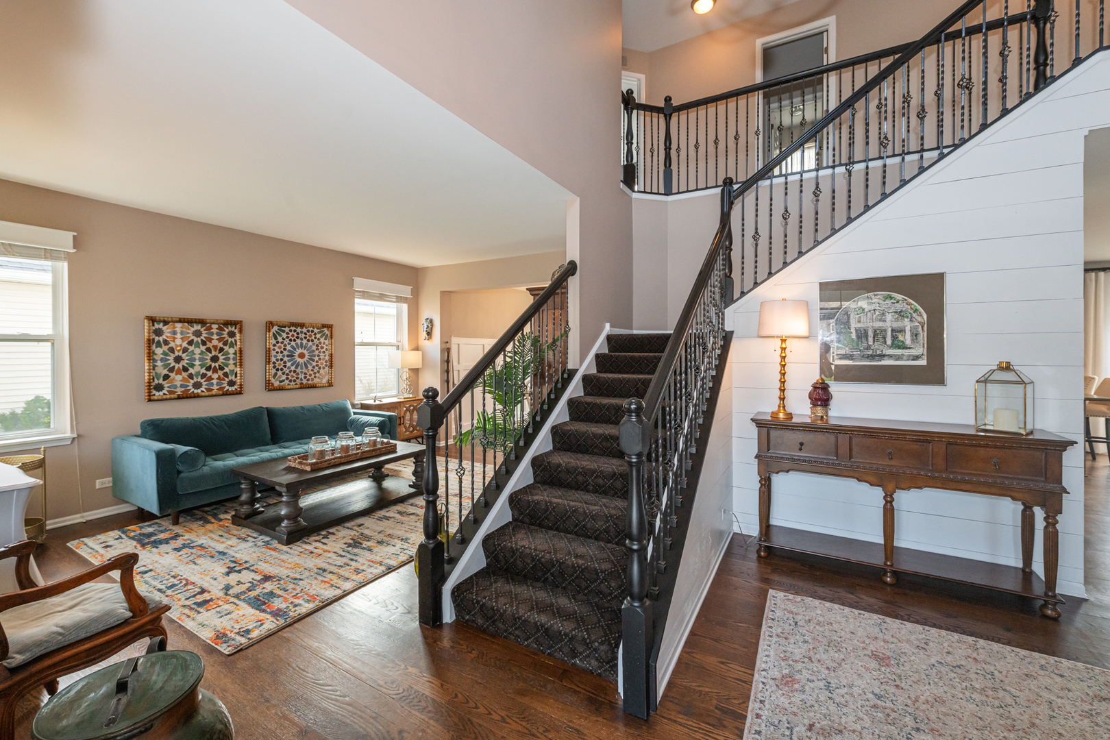 2440 Trailside Lane Wauconda, IL 60084 - Photo 4 of 64 a view of entryway livingroom and hall with wooden floor