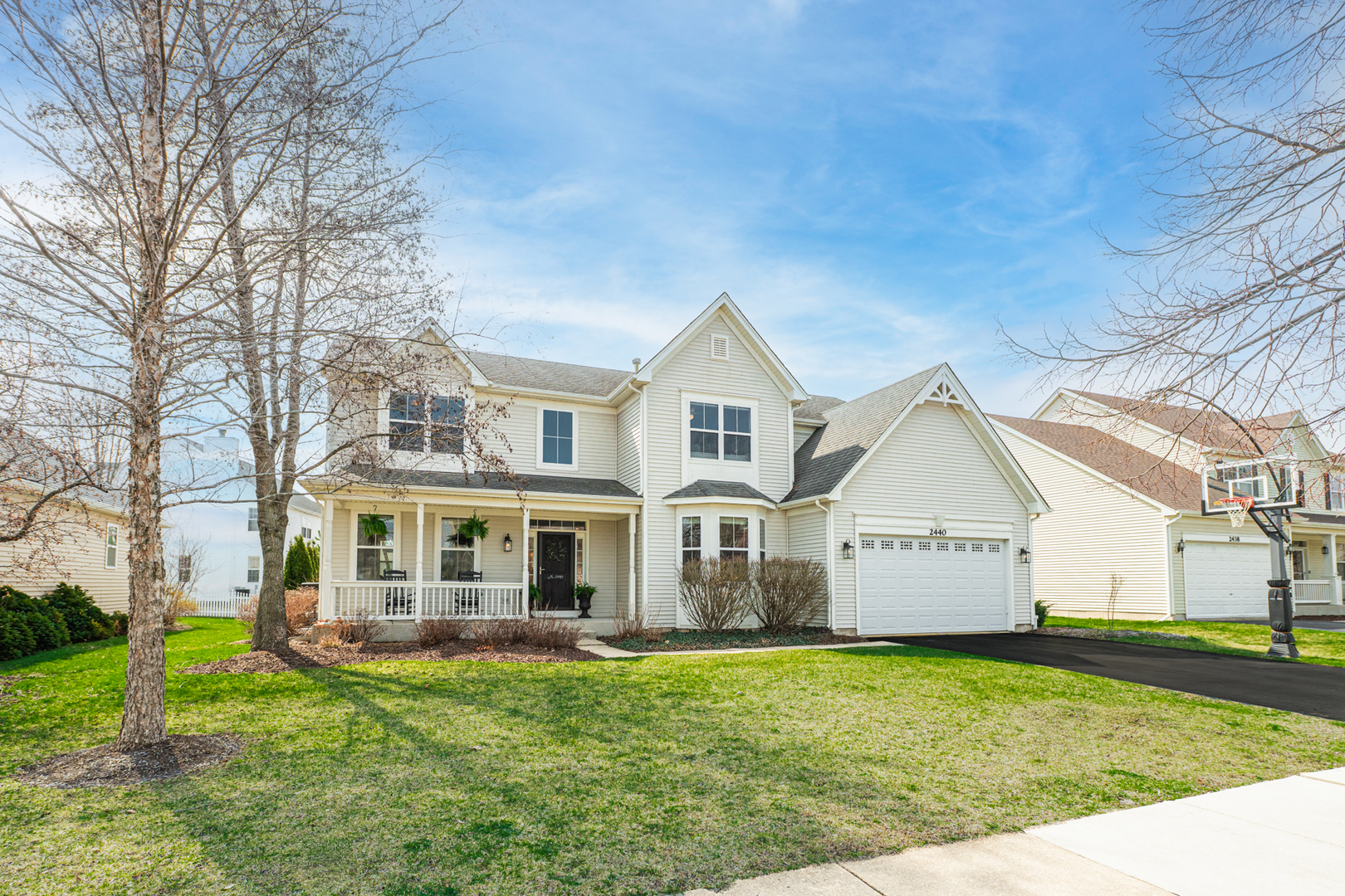 2440 Trailside Lane Wauconda, IL 60084 - Photo 64 of 64 a front view of a house with a yard