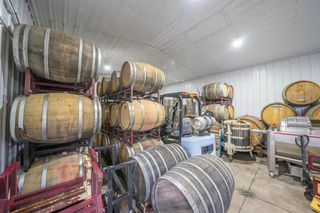 a view of a lush green field