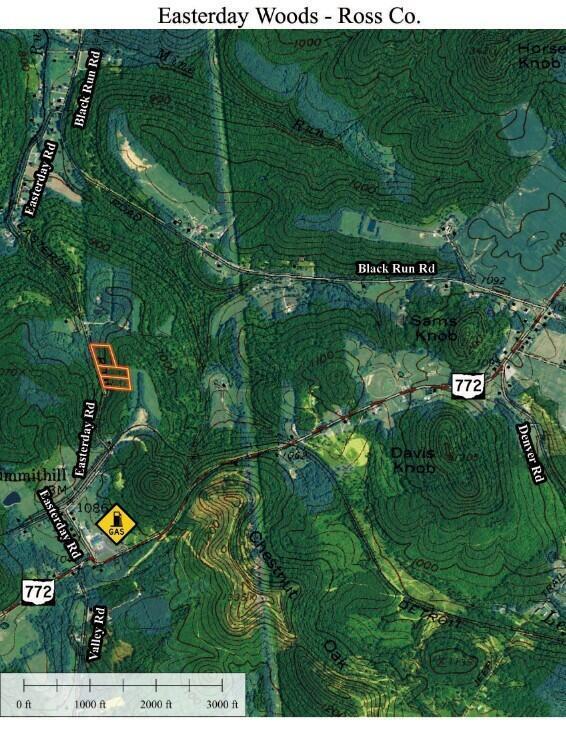 0 Easterday Road, Unit TRACT 8 AT EASTERDAY WOODS) Chillicothe, OH 45601 - Photo 24 of 24 Easterday Topo Map MLS