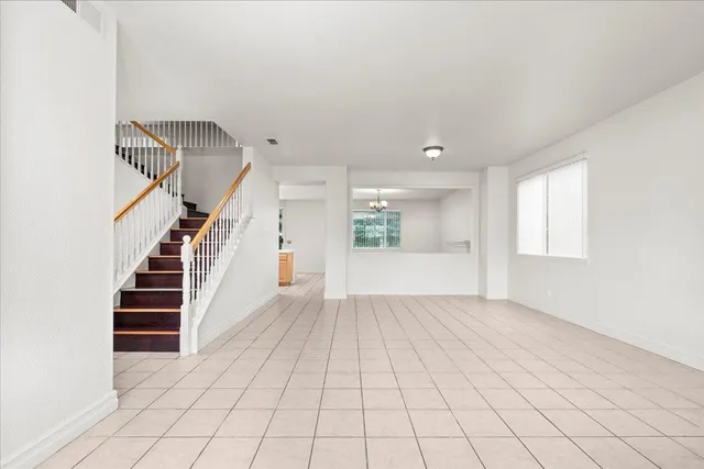 a view of an entryway with stairs