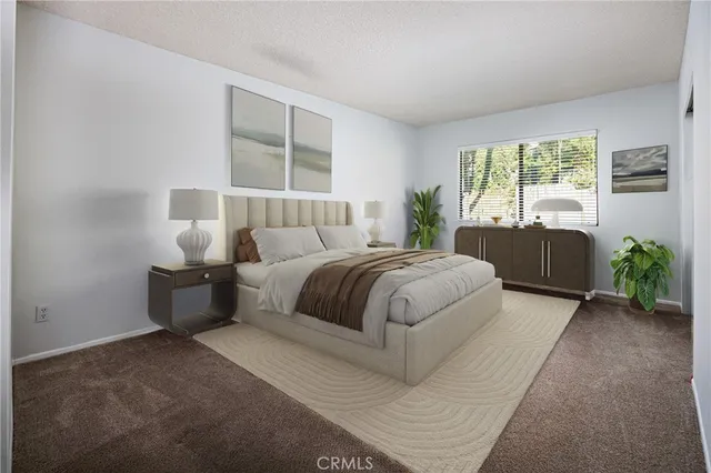 a view of backyard with plants and trees