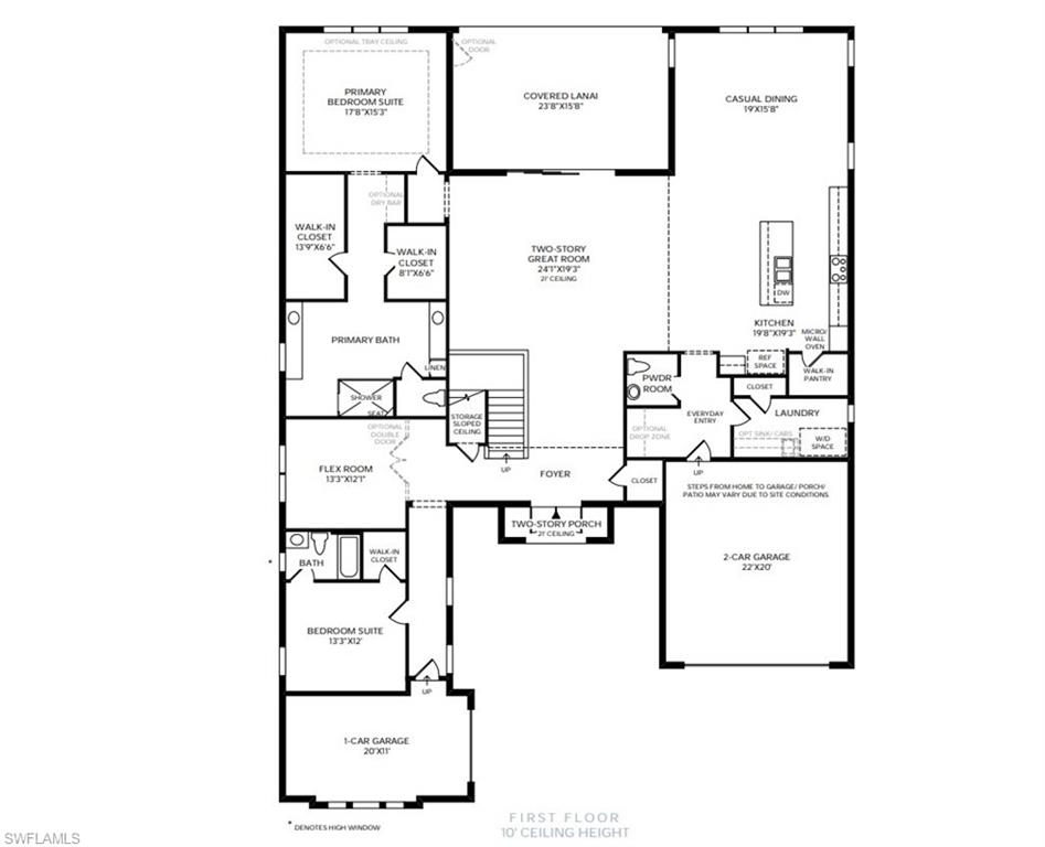 9127 Wisteria Way Naples, FL 34114 - Photo 46 of 47 Montego floor plan 1st floor (Virtual rendering)
