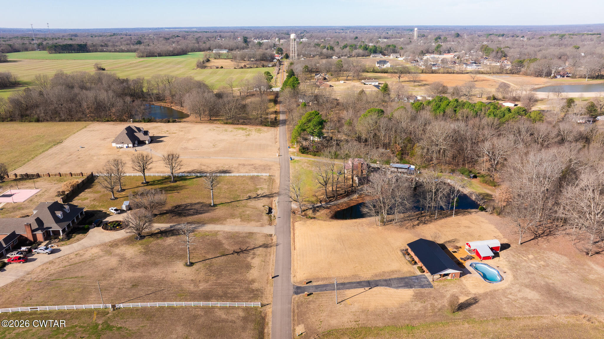 295 Adams Road Greenfield, TN 38230 - Photo 35 of 35 an aerial view of a house with a outdoor space