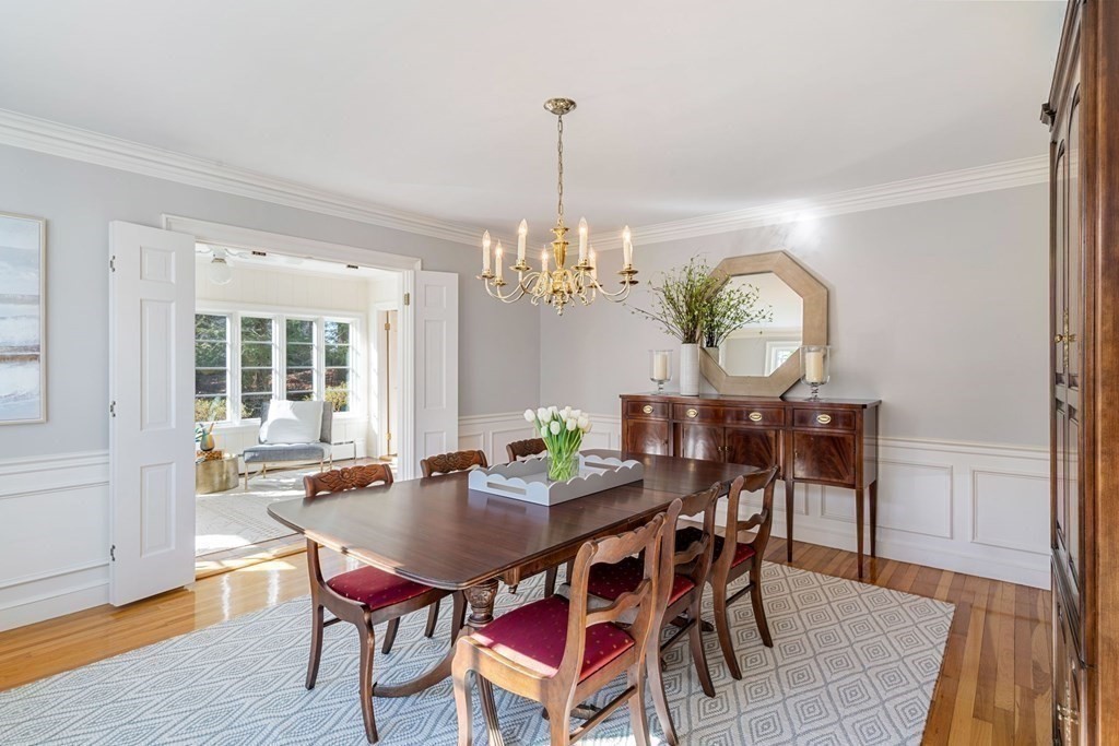 31 Lathrop Road Wellesley, MA 02482 - Photo 13 of 27 a view of a dining room with furniture and wooden floor
