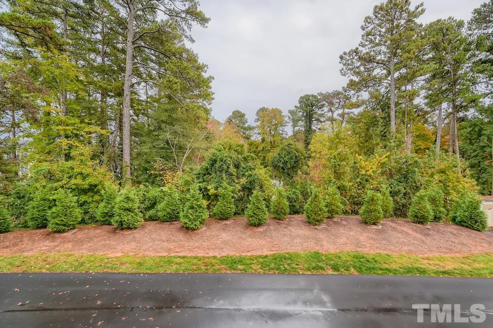 1604 Bowery Drive Raleigh, NC 27607 - Photo 28 of 28 a view of a yard with plants and trees front of house