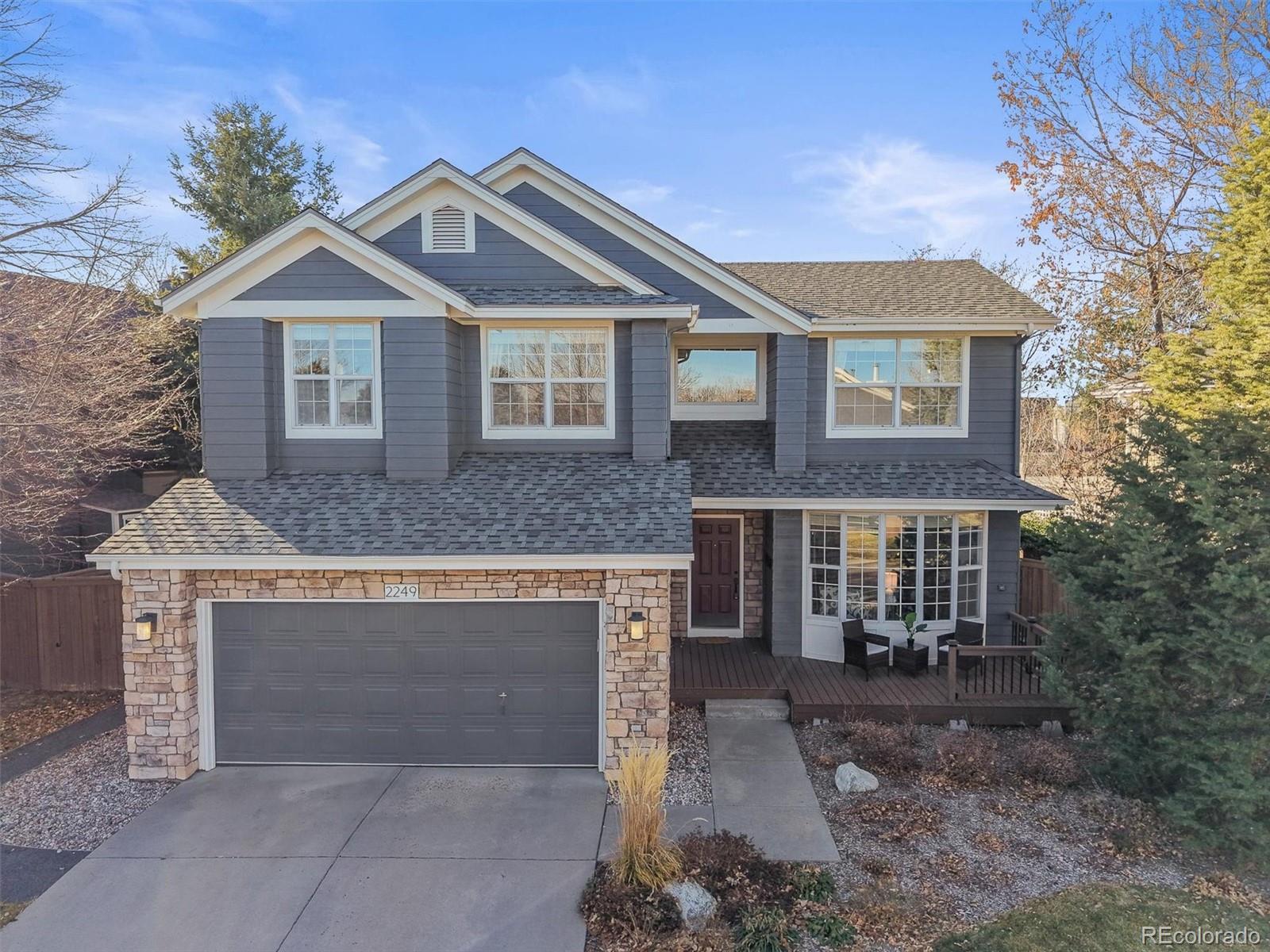 2249 Weatherstone Circle Highlands Ranch, CO 80126 - Photo 1 of 46 a front view of a house with yard