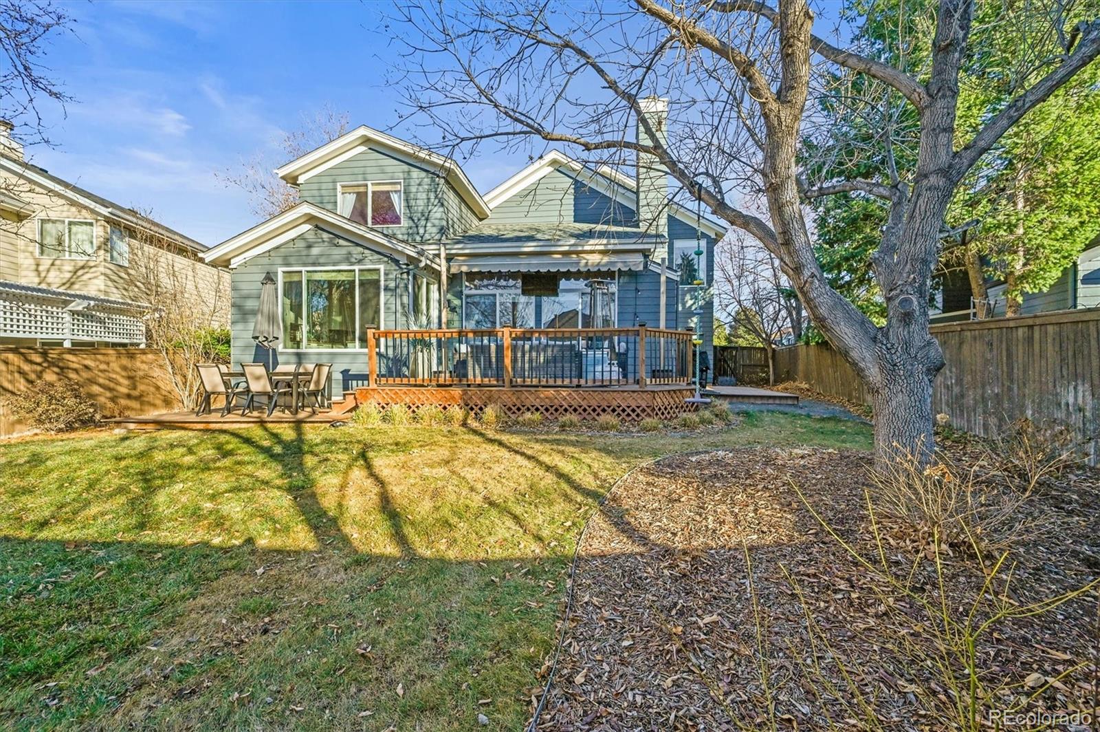 2249 Weatherstone Circle Highlands Ranch, CO 80126 - Photo 19 of 46 a view of a house with a yard