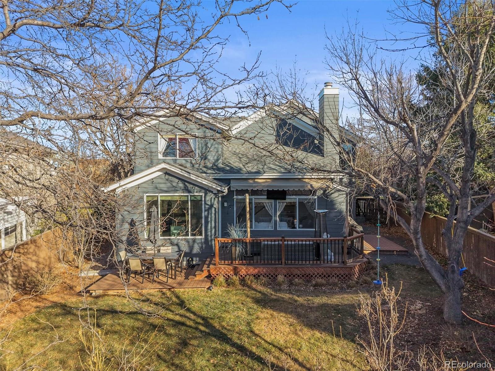 2249 Weatherstone Circle Highlands Ranch, CO 80126 - Photo 23 of 46 a view of a house with a yard
